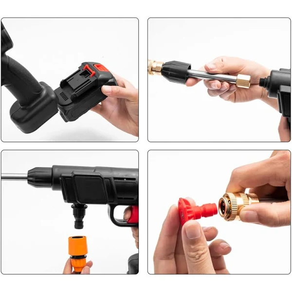 Hidrolavadora Portátil con 2 Baterías 98v - Imagen 2