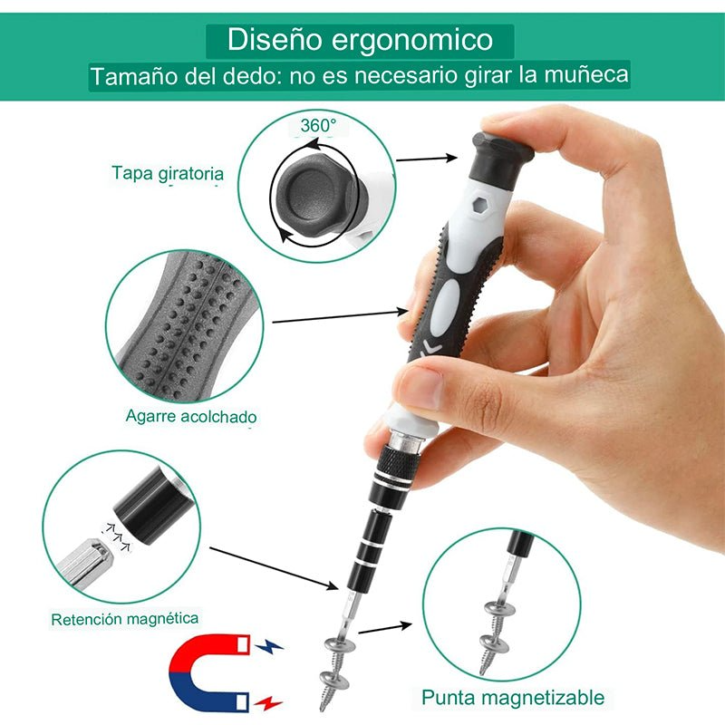 Set de Destornilladores de Precisión Torx Magnéticos – 115 Piezas - Imagen 4