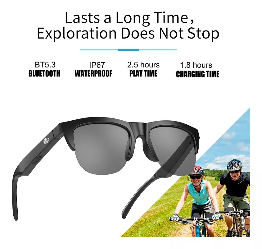 Lentes Inteligentes bluetooth y llamadas - Imagen 3