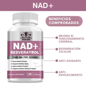 NAD + RESVERATROL 60 Cápsulas